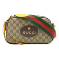Gucci GG Small Supreme Neo Vintage Messenger Bag 2-Way Clutch Beige