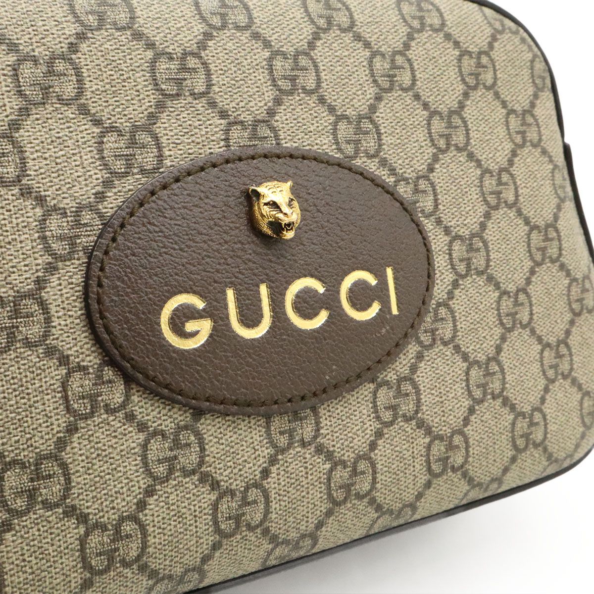 Gucci GG Small Supreme Neo Vintage Messenger Bag 2-Way Clutch Beige — view 9