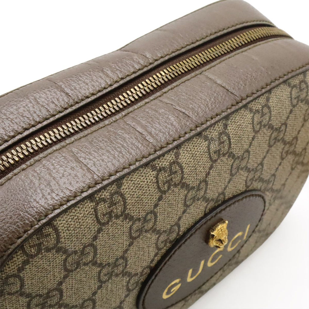 Gucci GG Small Supreme Neo Vintage Messenger Bag 2-Way Clutch Beige — view 8