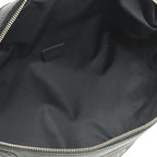 Gucci Guccissima Belt Bag Waist Pouch Hip Rubber Coating Leather Black Silver — view 6