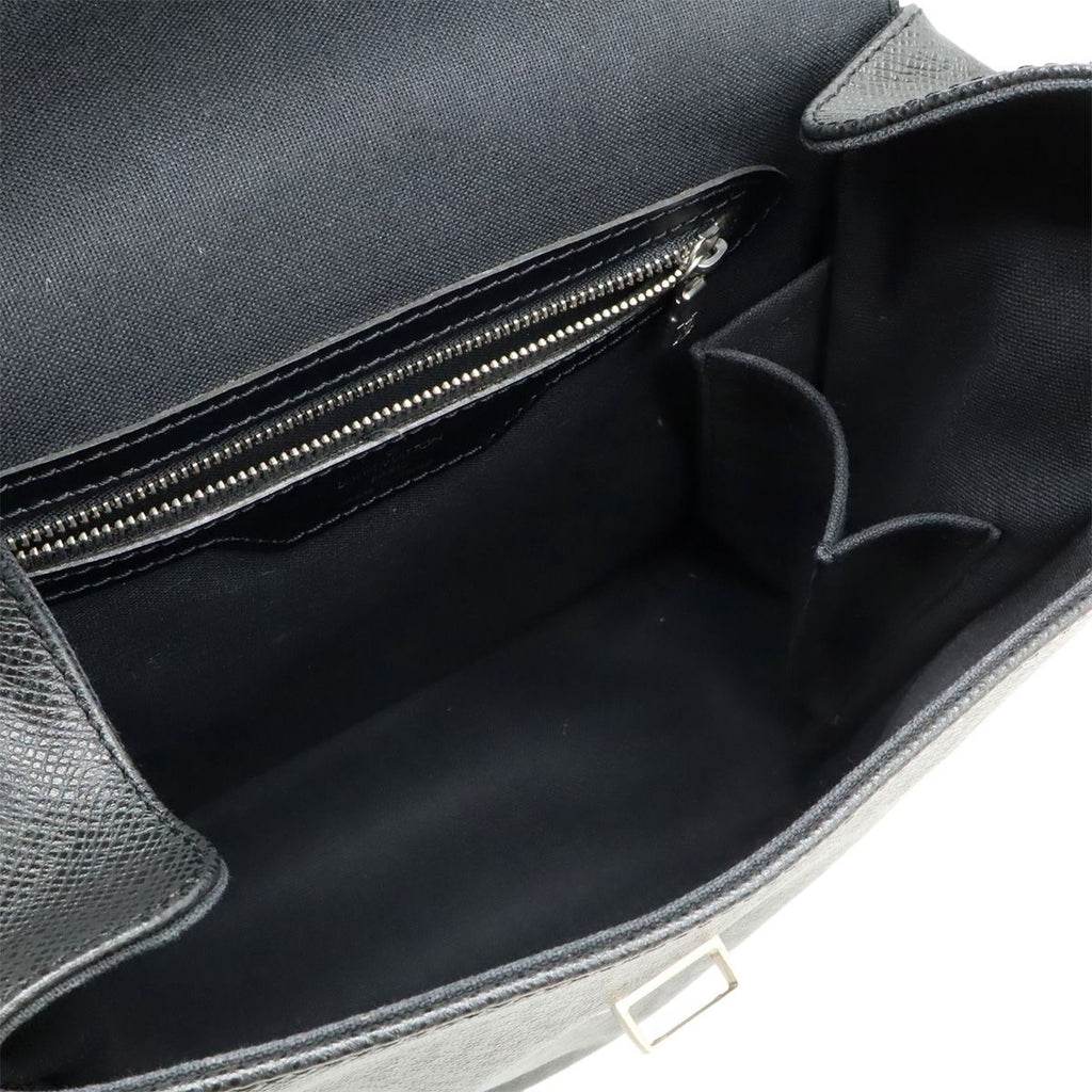 Louis Vuitton Taiga Shoulder Bag Crossbody Leather Ardoise Black — view 6