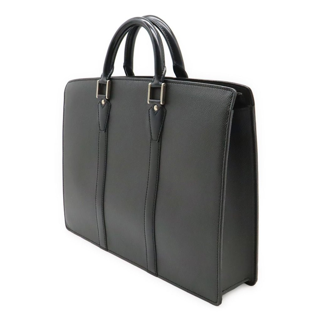 Louis Vuitton Taiga Porte Documents Lozan Business Briefcase Ardoise Black — view 2