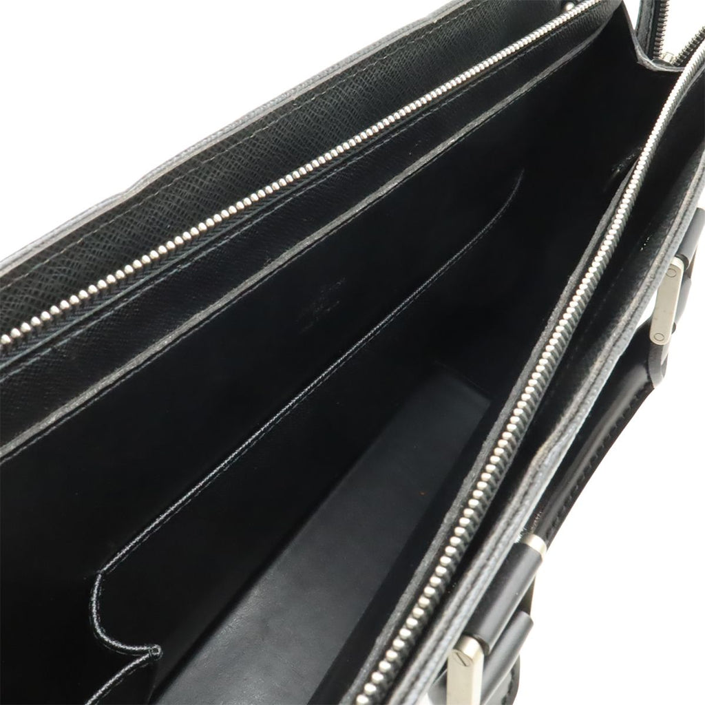 Louis Vuitton Taiga Porte Documents Lozan Business Briefcase Ardoise Black — view 7