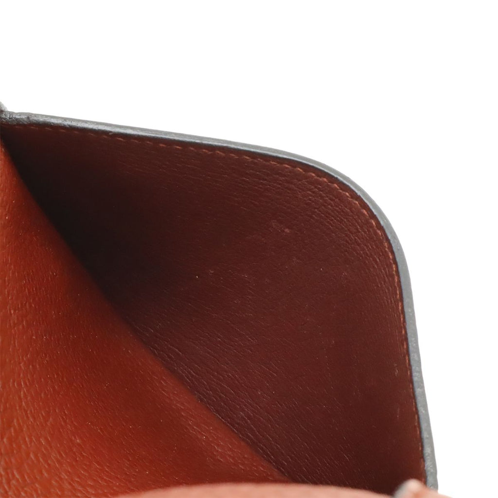 Hermes Steve Caporal 27 Shoulder Bag Crossbody Togo Leather Sienne Terracotta — view 9