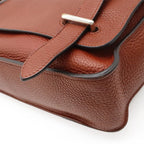 Hermes Steve Caporal 27 Shoulder Bag Crossbody Togo Leather Sienne Terracotta — view 3