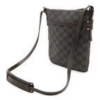 Loewe Repeat Anagram Shoulder Bag Crossbody Leather Black Dark Brown Silver — view 2