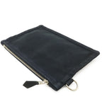 Hermes Valparaiso Tote Toilet Blanc Canvas Leather Black Pouch — view 9