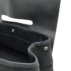 Hermes Valparaiso Tote Toilet Blanc Canvas Leather Black Pouch — view 8