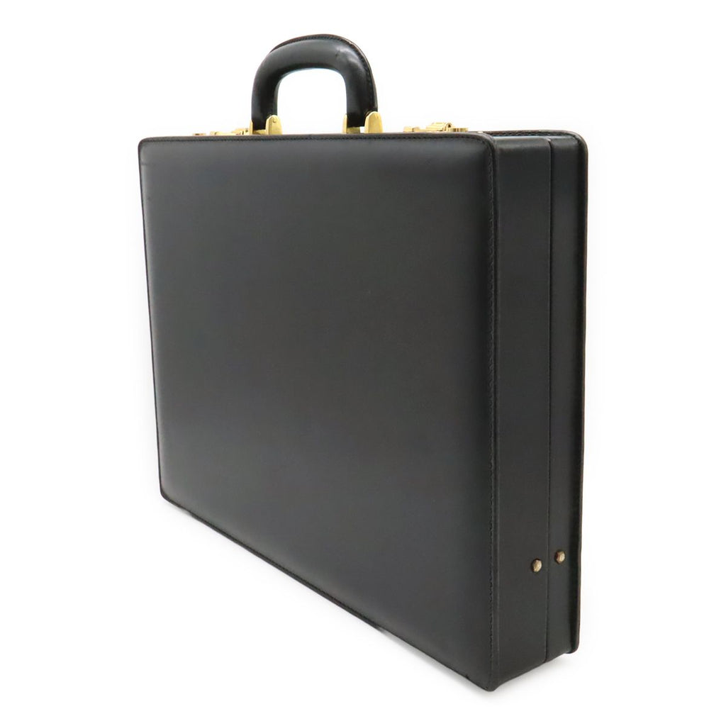 Loewe Anagram Attache Case Document Purse Business Briefcase Trunk Leather — view 2
