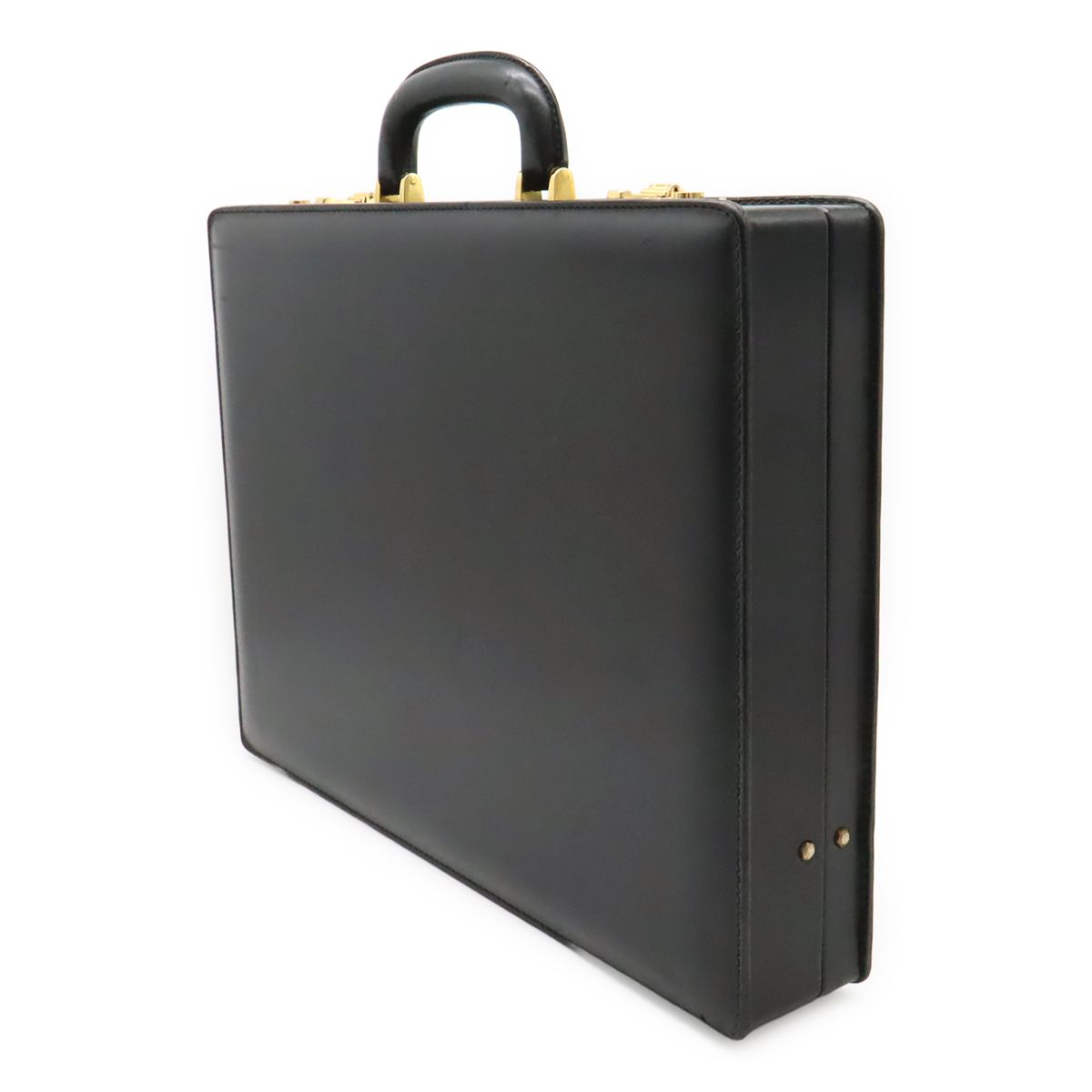 Loewe Anagram Attache Case Document Purse Business Briefcase Trunk Leather — view 2