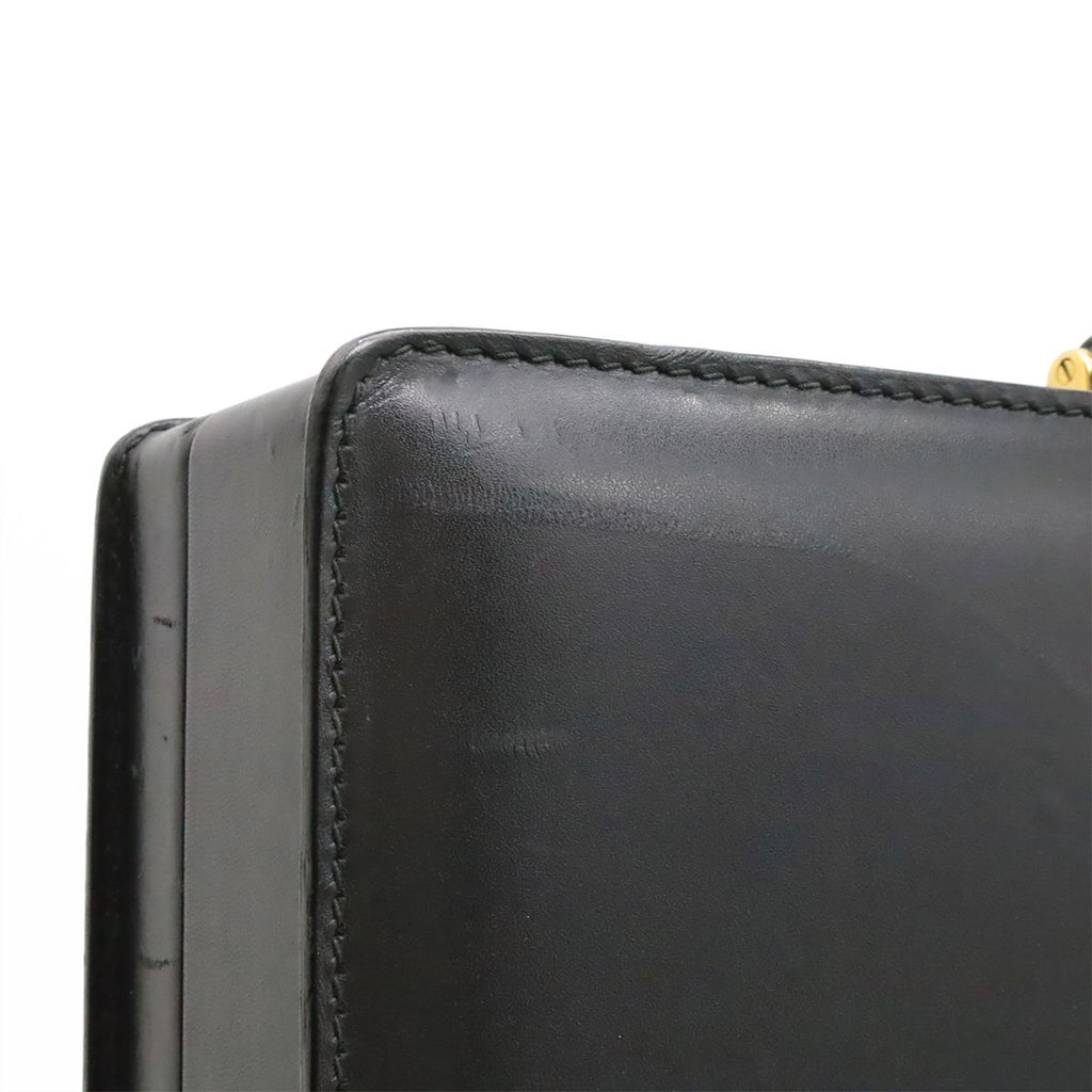 Loewe Anagram Attache Case Document Purse Business Briefcase Trunk Leather — view 8