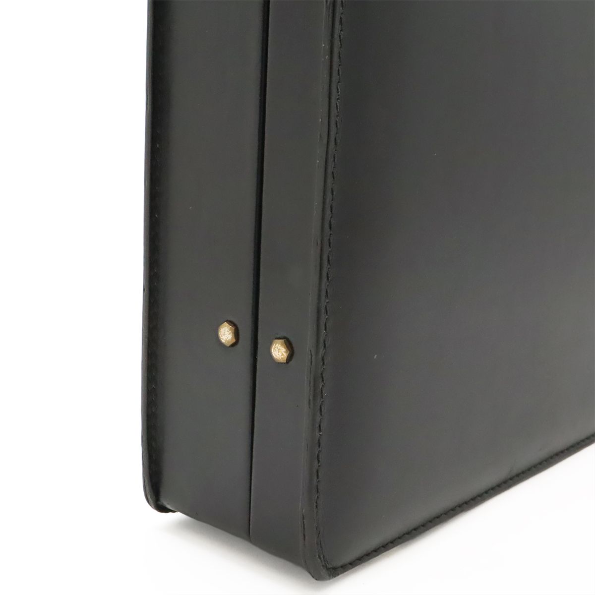 Loewe Anagram Attache Case Document Purse Business Briefcase Trunk Leather — view 7