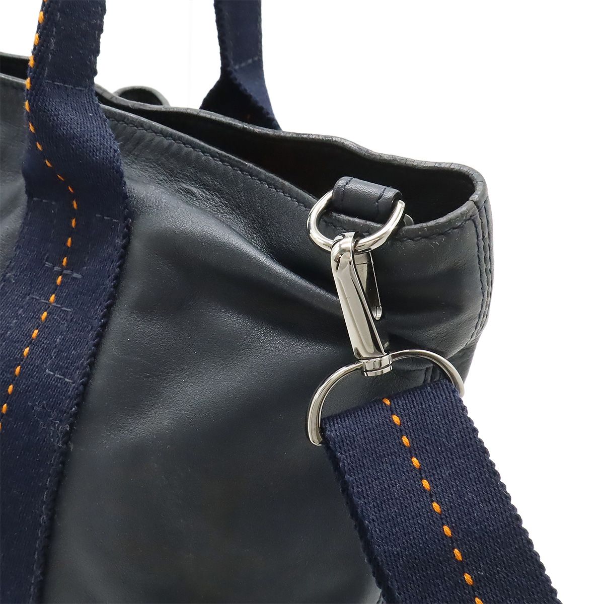 Hermes Caravan Horizontal Tote 2-Way Shoulder Bag Crossbody Vo Derma Leather — view 4