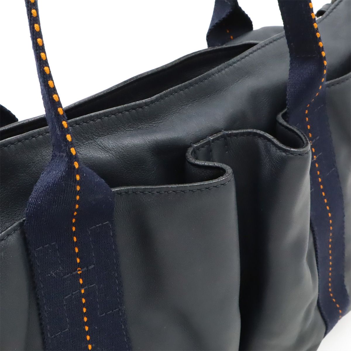 Hermes Caravan Horizontal Tote 2-Way Shoulder Bag Crossbody Vo Derma Leather — view 8