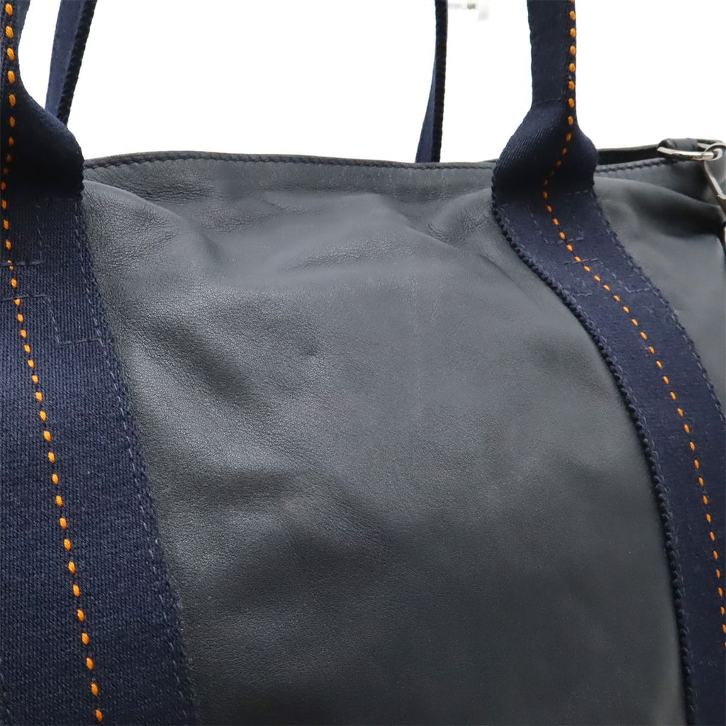 Hermes Caravan Horizontal Tote 2-Way Shoulder Bag Crossbody Vo Derma Leather — view 9