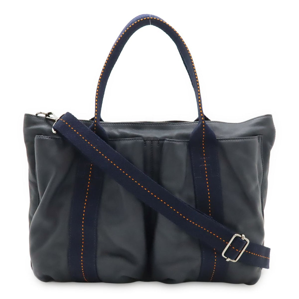 Hermes Caravan Horizontal Tote 2-Way Shoulder Bag Crossbody Vo Derma Leather