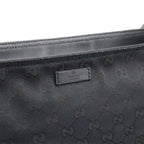 Gucci GG Canvas Sherry Line Shoulder Bag Crossbody Leather Black Green — view 9