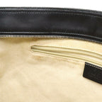 Gucci GG Canvas Sherry Line Shoulder Bag Crossbody Leather Black Green — view 8
