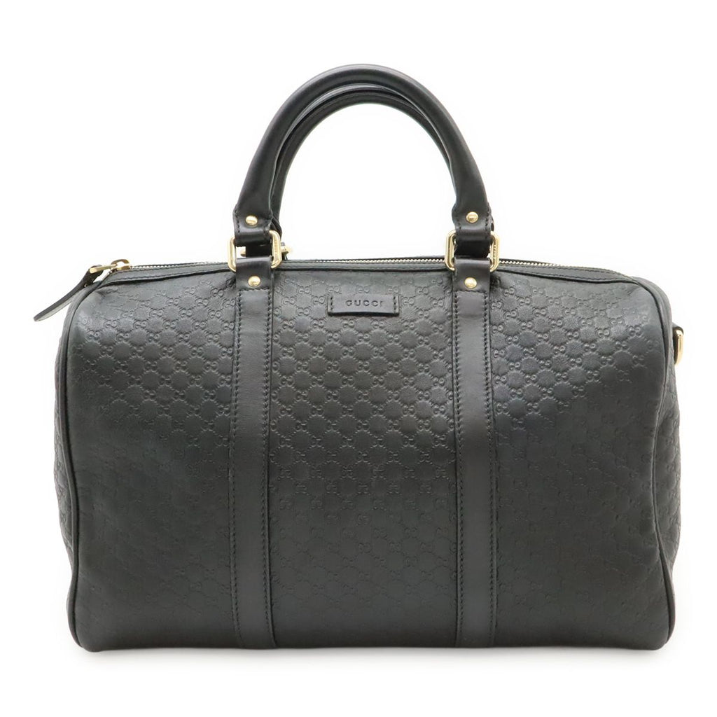 Gucci Micro Guccissima Boston Bag Leather Black