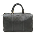 Gucci Micro Guccissima Boston Bag Leather Black