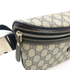 Gucci GG Supreme Belt Bag Waist Pouch Hip Leather Navy — view 6