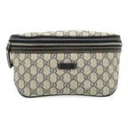 Gucci GG Supreme Belt Bag Waist Pouch Hip Leather Navy