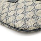 Gucci GG Supreme Belt Bag Waist Pouch Hip Leather Navy — view 3