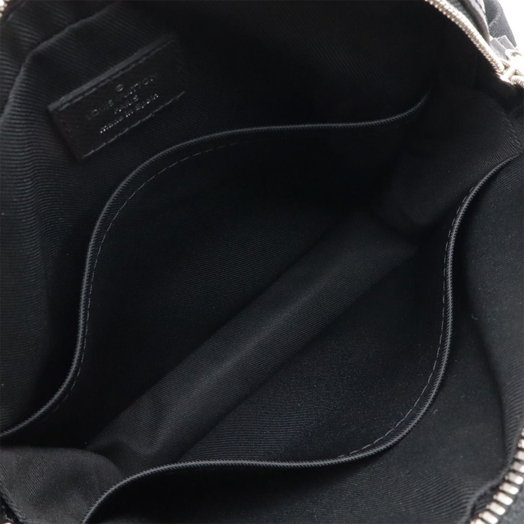 Louis Vuitton Taiga Anton Pochette Shoulder Bag Crossbody Leather Ardoise Black — view 7