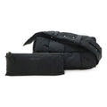 Bottega Veneta Maxi Intrecciato Padded Tech Cassette Shoulder Bag Nylon Black
