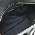 Loewe New Line Tote Shoulder Bag Nylon Canvas Dark Gray Gold — view 6