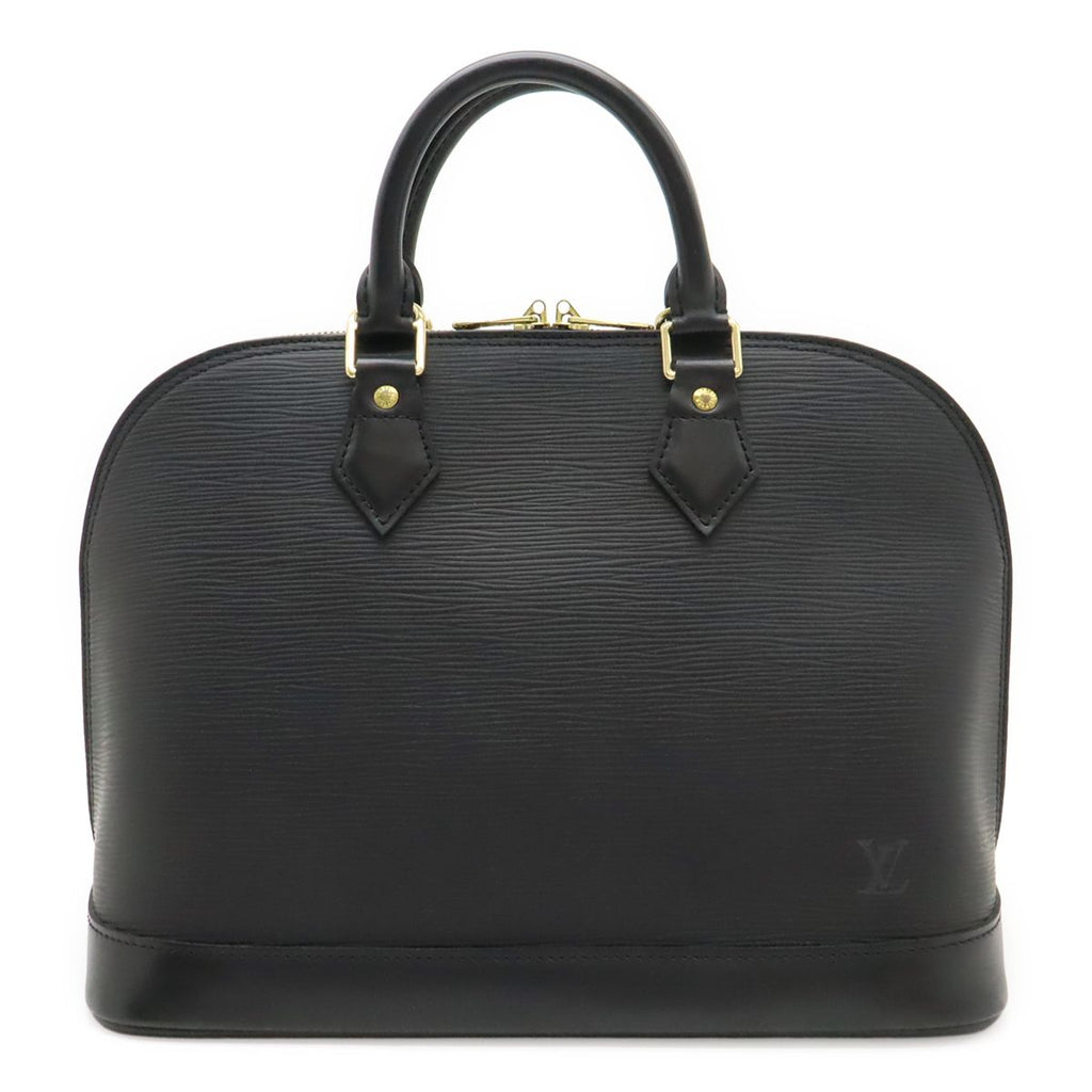 Louis Vuitton Epi Alma Handbag Leather Noir Black Gold
