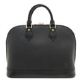 Louis Vuitton Epi Alma Handbag Leather Noir Black Gold