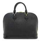 Louis Vuitton Epi Alma Handbag Leather Noir Black Gold