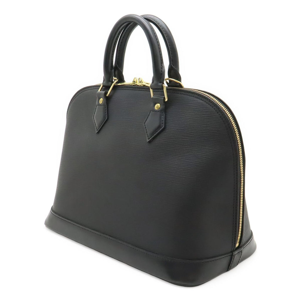 Louis Vuitton Epi Alma Handbag Leather Noir Black Gold — view 2