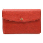 Louis Vuitton Epi Montaigne 27 Clutch Castilian Red Gold