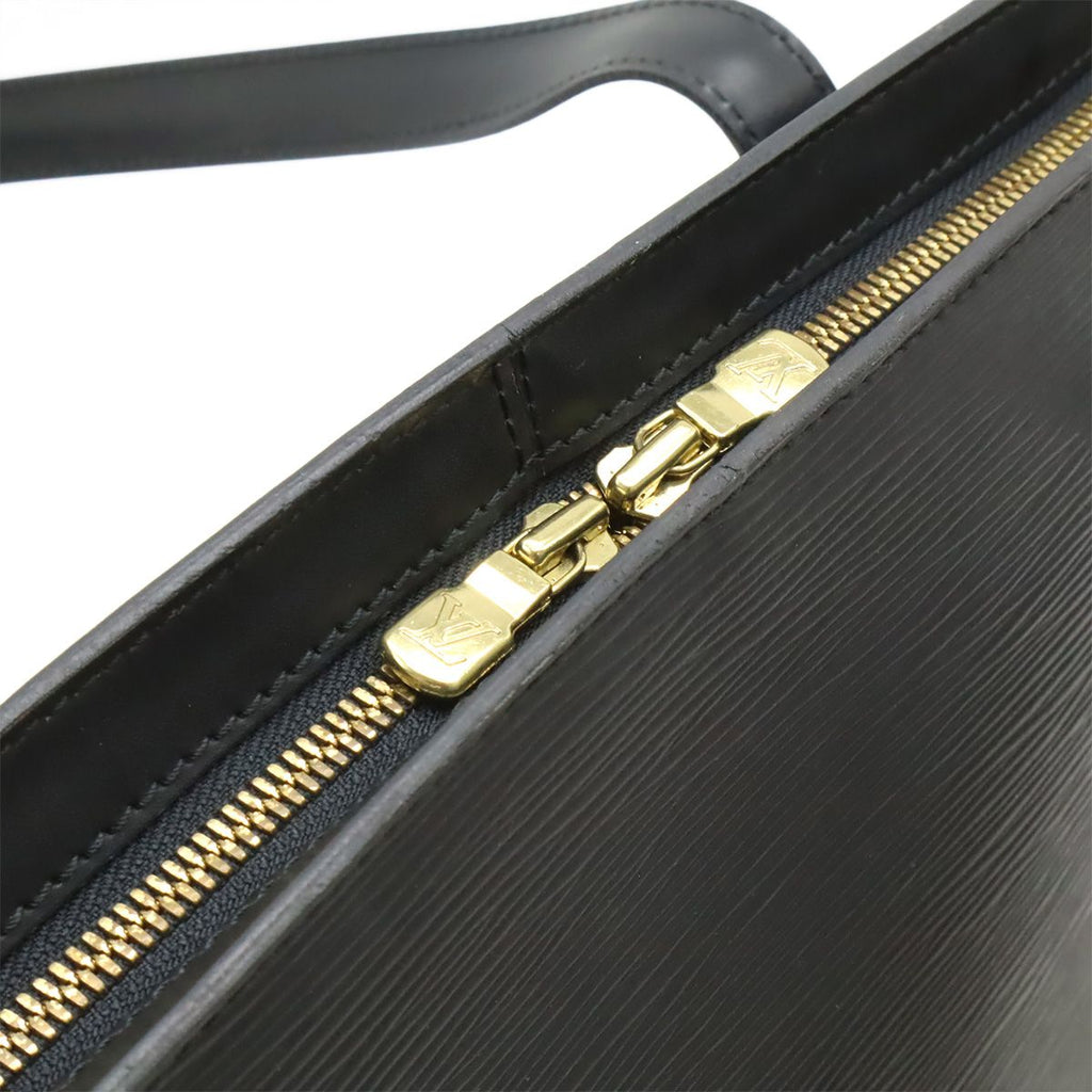 Louis Vuitton Epi Lussac Shoulder Bag Tote Leather Noir Black — view 6