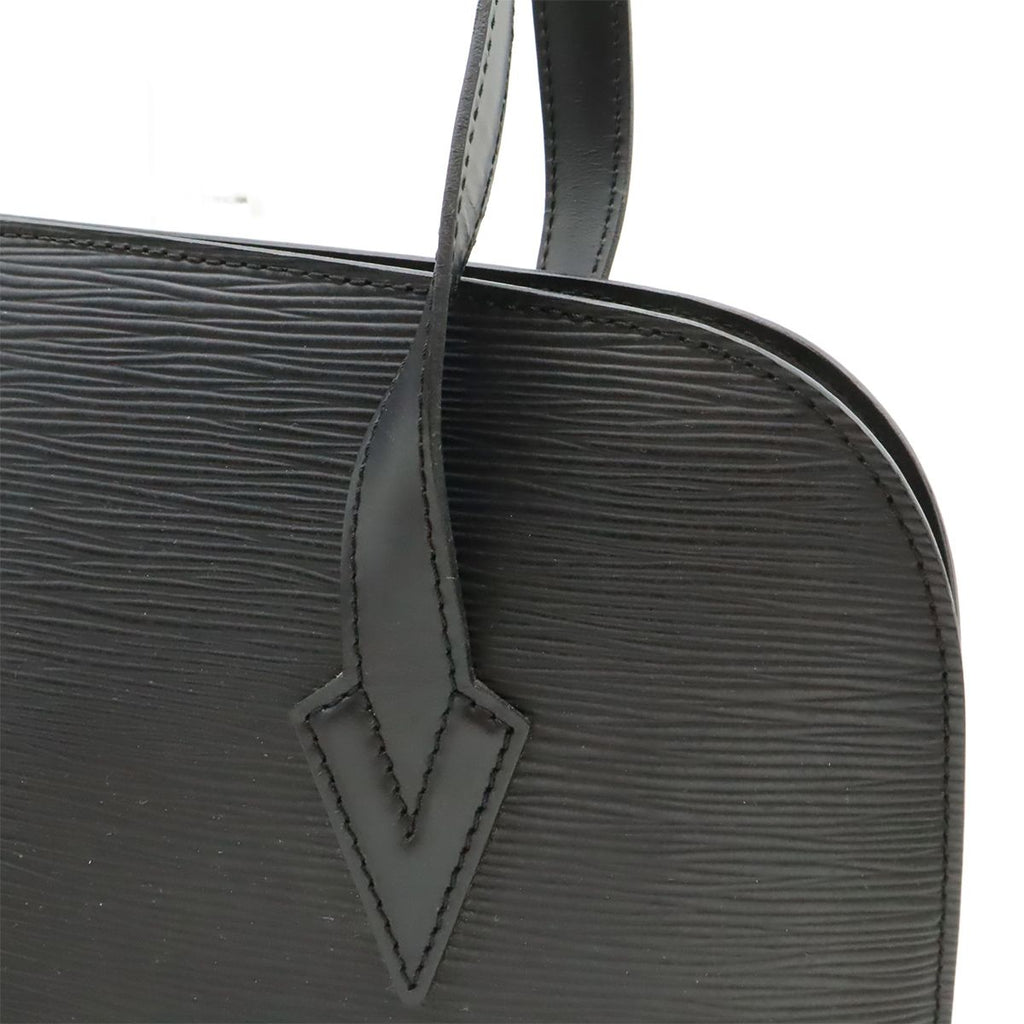 Louis Vuitton Epi Lussac Shoulder Bag Tote Leather Noir Black — view 9