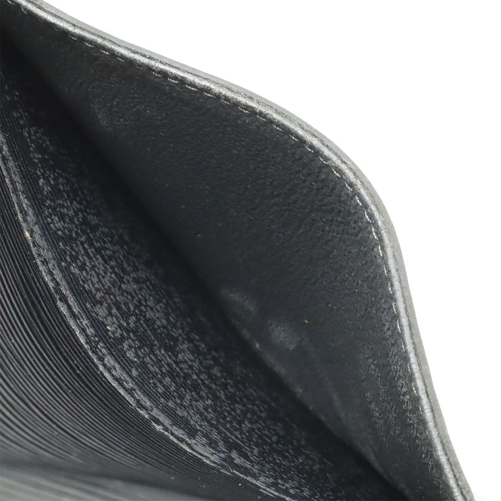 Louis Vuitton Epi Solferino GM Boston Bag Noir Black Gold — view 8