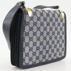 Gucci Vintage GG Canvas Navy Shoulder — view 3