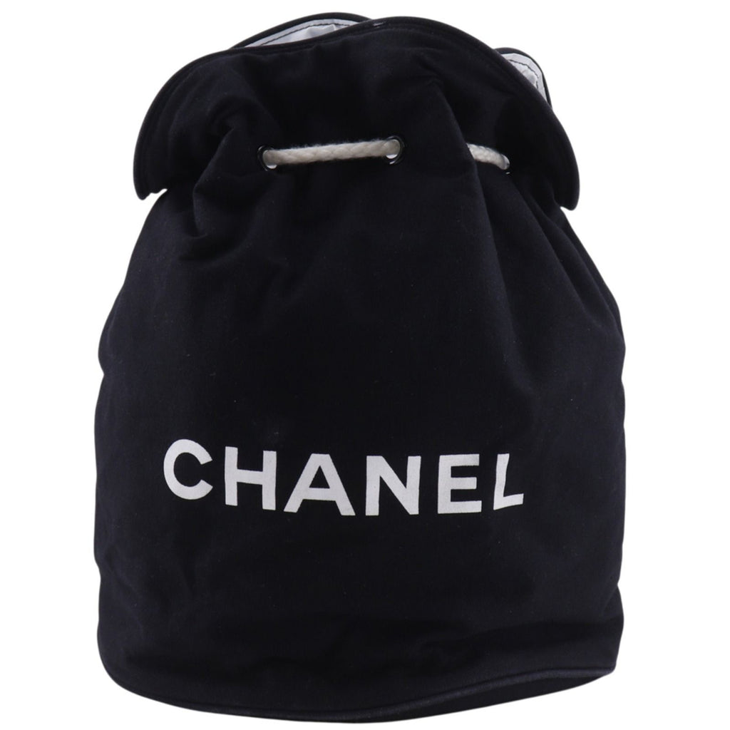 Chanel Pool Logo Cotton Black Shoulder