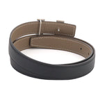 Hermes Constance Reversible Belt Swift Epsom Black Etoupe 75 — view 3