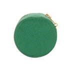 Chanel CC Logo Case Box Pouch Caviar Leather Green Vintage — view 2