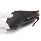 Fendi Zucca Kiss Lock Bifold Wallet Canvas Leather Brown Black 079 Gold — view 8