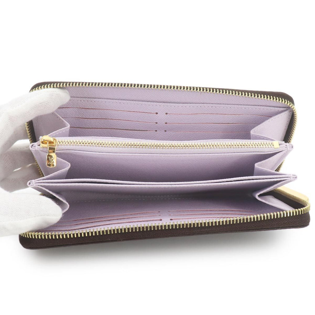 Louis Vuitton Monogram Zippy Wallet Zip Around Misty Lilac — view 6