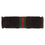 Gucci Vintage Sherry Line Brown Suede Leather 2 Clutch — view 9