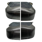 Gucci Bamboo Black Silver GG Canvas Leather Shoulder — view 9