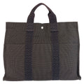 Hermes Her Line Gray Silver Polyamide Polyester Tote