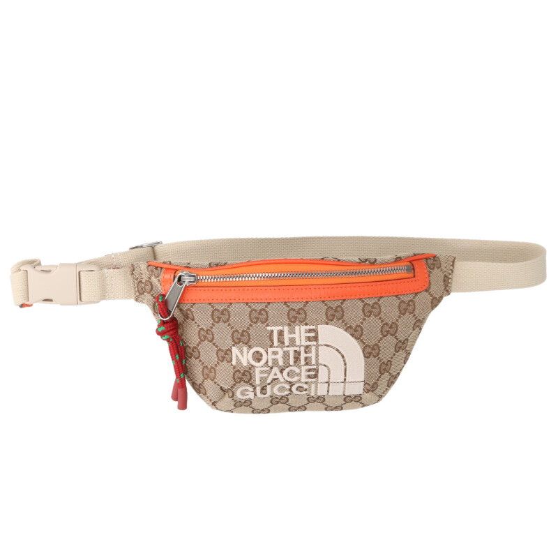 Gucci North Face the GG All Over Logo Embroidery Canvas Waist