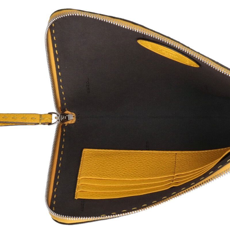Fendi Selleria Slim Clutch Leather — view 3