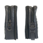 Bottega Veneta Gray Leather Clutch — view 8
